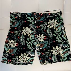 Scotch & Soda Floral Black Shorts